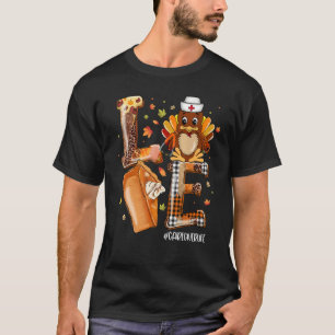 Camiseta AMOR Peru Pilgrim Abóbora Torta Cuidador Vida Tha