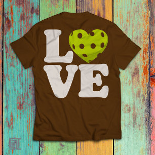 Camiseta Amor Pickleball Coração