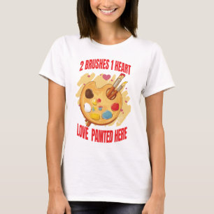 Camiseta Amor Pintado Aqui Mulheres Branca