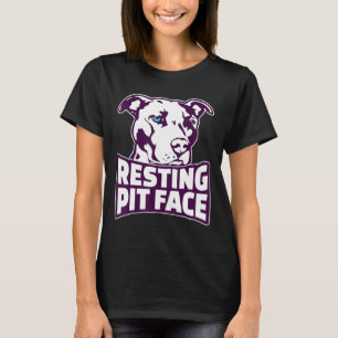 Camiseta Amor Pitbull Descansando Rosto de Pit Um Presente 