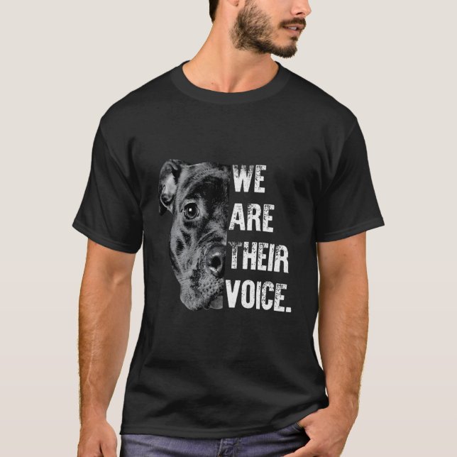 Camiseta Amor Pitbull Somos A Voz Deles (Frente)