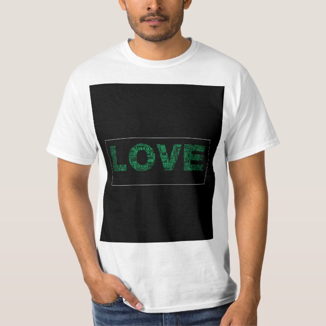 Camiseta "Amor Plano": Na moda, confortável (Frente)