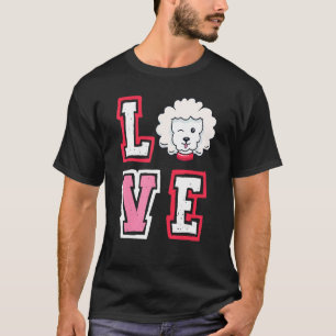 Camiseta Amor Poodle Animal Pup Puppy Pet Dog Proprietário