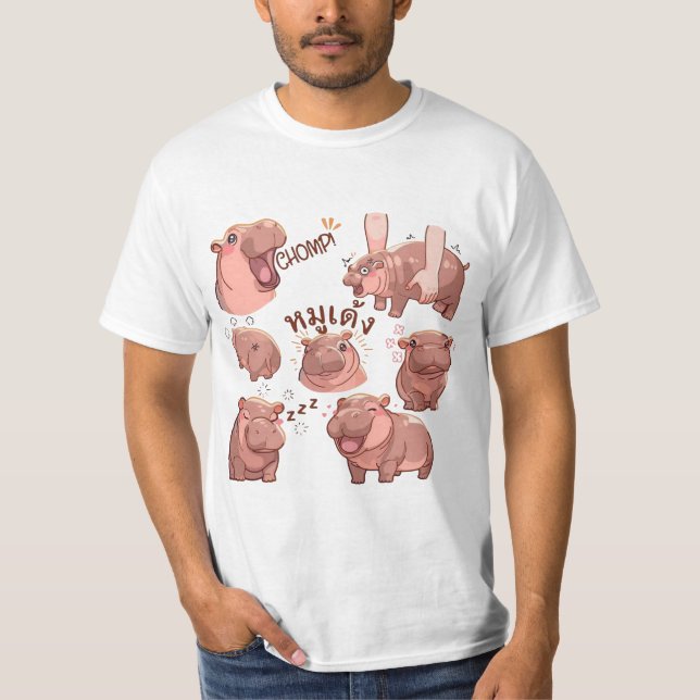 Camiseta Amor por Moo Deng (Frente)