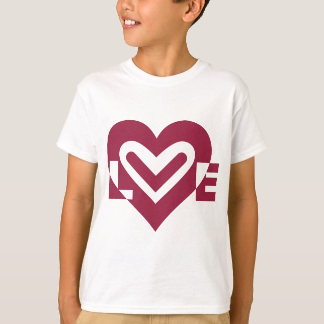 Camiseta Amor por Roxo de Vinho (Frente)