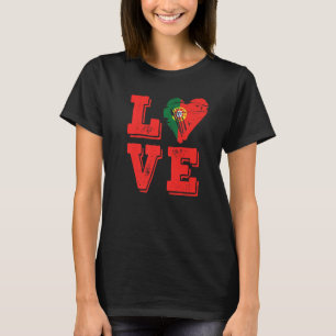 Camiseta Amor Portugal Bandeira Orgulhoso Português