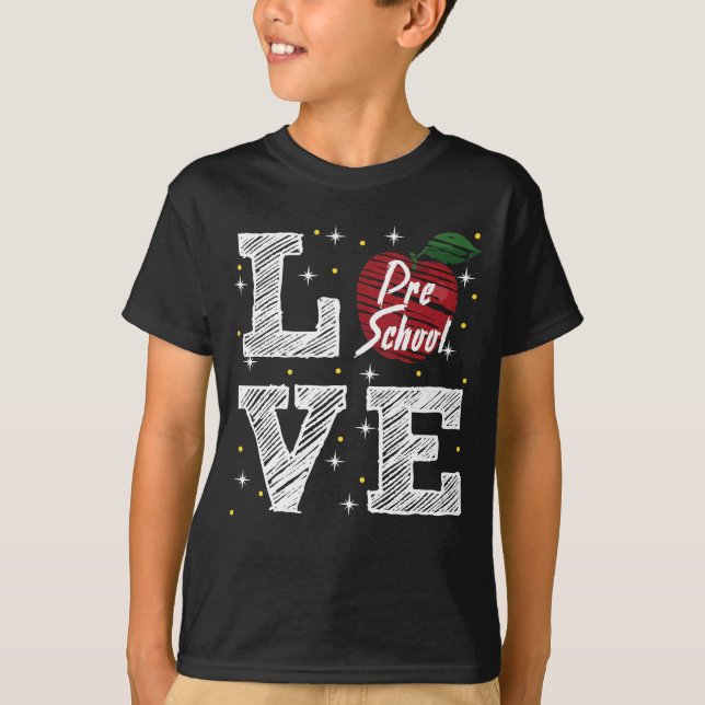 Camiseta amor pré-escolar (Frente)