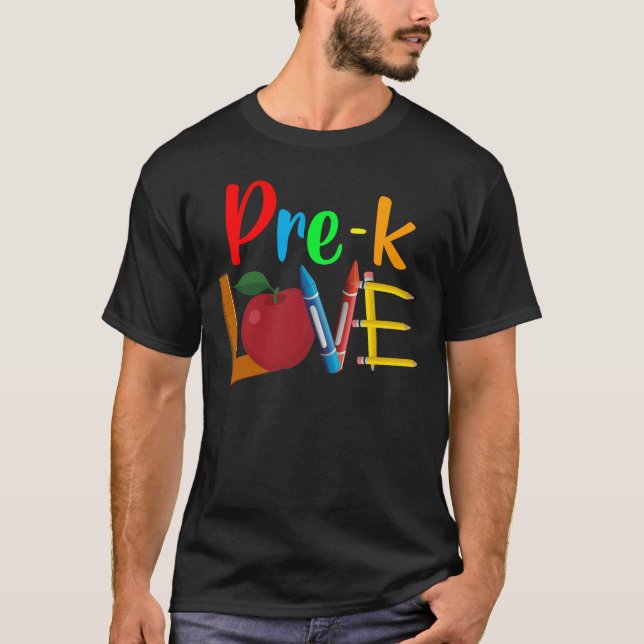 Camiseta amor pré-escolar (Frente)