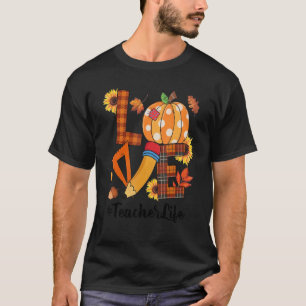 Camiseta Amor Professor Vida Feliz Outono Vocês Todos Outon