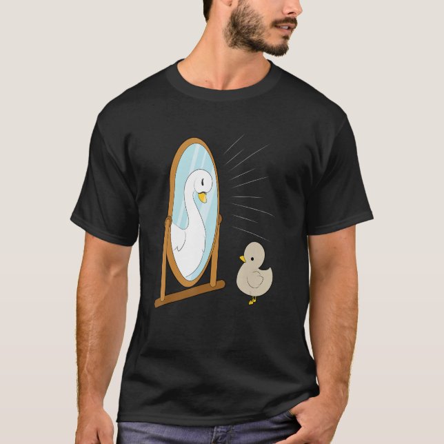 Camiseta amor próprio, bonitinho cisne (Frente)