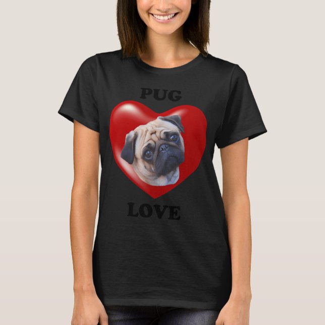Camiseta Amor Pug (Frente)