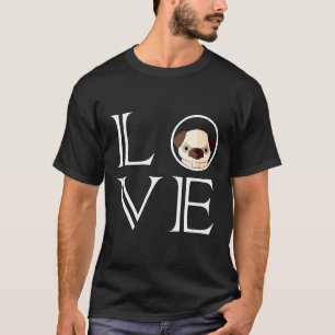 Camiseta Amor Pug, Pug, Amante Pug, Pug Amor Ajustado Scoop