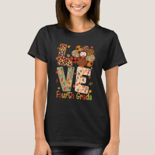 Camiseta Amor, quarta série, Turquia, Leopard Feliz Ação de