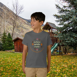Camiseta Amor Queda Ação de Graças Personalizar Nomes da Fa