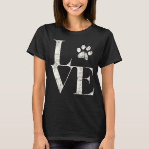 Camiseta Amor, Rato de Pata e Amigos de Cão