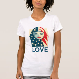 Camiseta Amor Refugiados muçulmanos