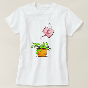 Camiseta Amor Regado, Planta Feliz em Casa