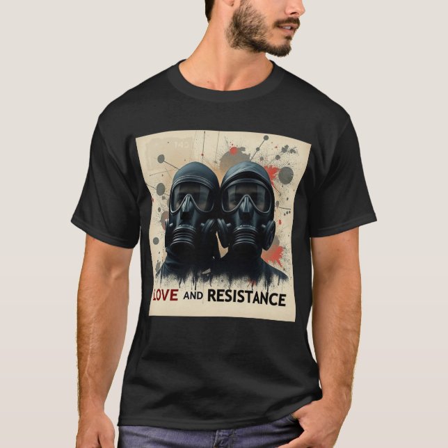 Camiseta AMOR & RESISTÊNCIA Moderno Gráfico 2 (Frente)