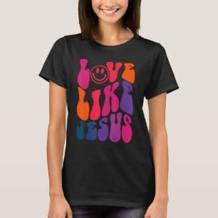 Camiseta Amor Retro Como Jesus Palavra Religiosa Deus Crist