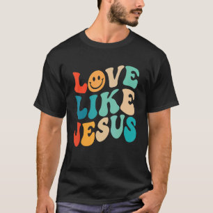Camiseta Amor Retro Como Jesus Religioso Deus Palavra Crist