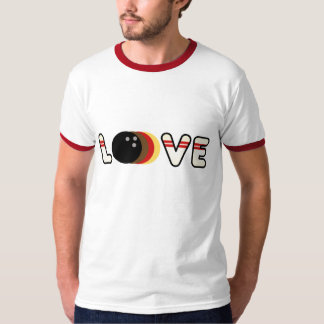 Camiseta Amor retro da boliche