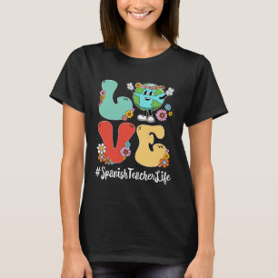 Camiseta Amor Retro Mundo Dia da Terra 2023 Professora de E