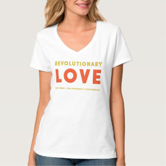 Camiseta Amor revolucionário no t-shirt de três sentidos