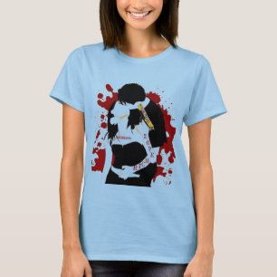 CAMISETA AMOR RICO N BONNIE CLYDE DAS SENHORAS