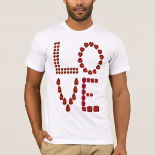 Camiseta Amor - Ruby Gemstone Lettering