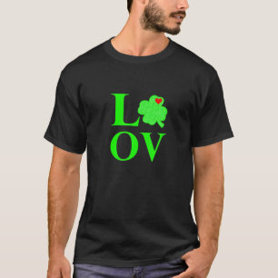 Camiseta Amor Saint Patricks Day Shamrock Heart St Patricks