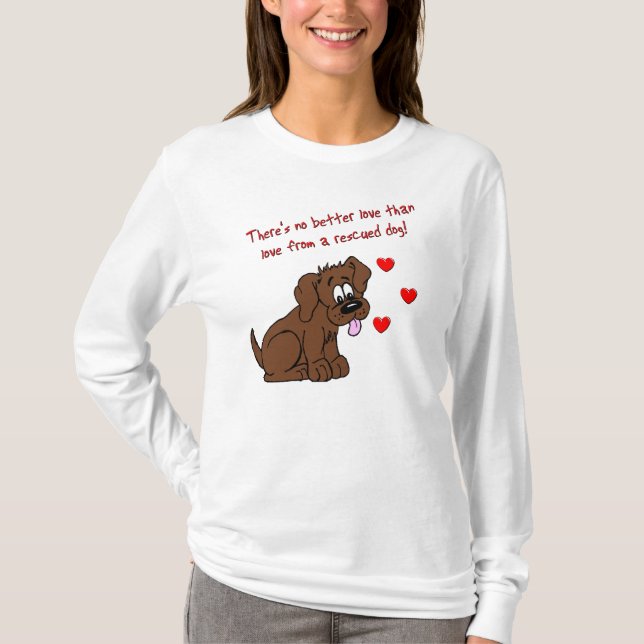 Camiseta Amor salvado do cão (Frente)