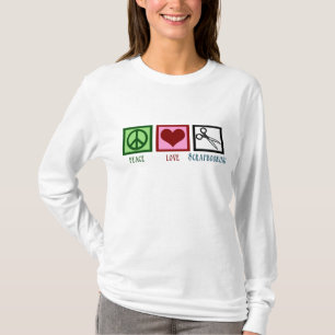 Camiseta Amor Scrapbooking da paz
