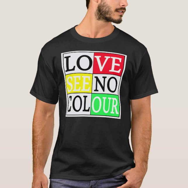 Camiseta Amor Sem Cor - Camisa-T (Frente)