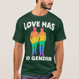 Camiseta Amor Sem Sexo Orgulho Lésbica Arco-Íris Mês Transg