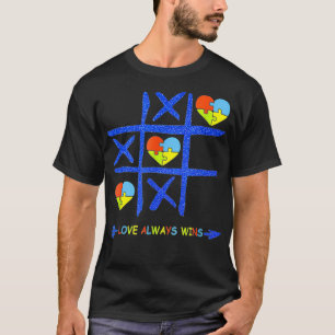 Camiseta Amor Sempre W Ins, Autismo Sensibilização Pu Zzl