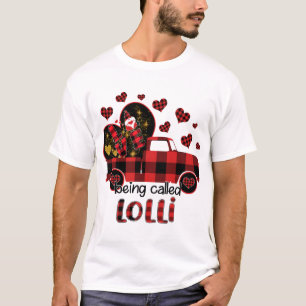 Camiseta Amor sendo chamado de Namorados Lolli Red Truck Gn