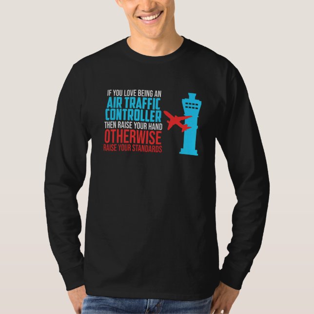 Camiseta Amor Ser Avião de Controlador de Tráfego Aéreo (Frente)