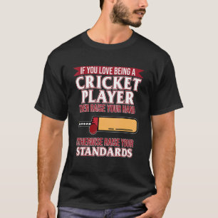 Camiseta Amor Ser Jogador De Críquete Gráfico De Treinador