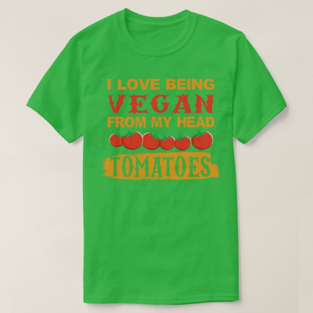 Camiseta Amor ser Tomate VEGAN (Frente do Design)