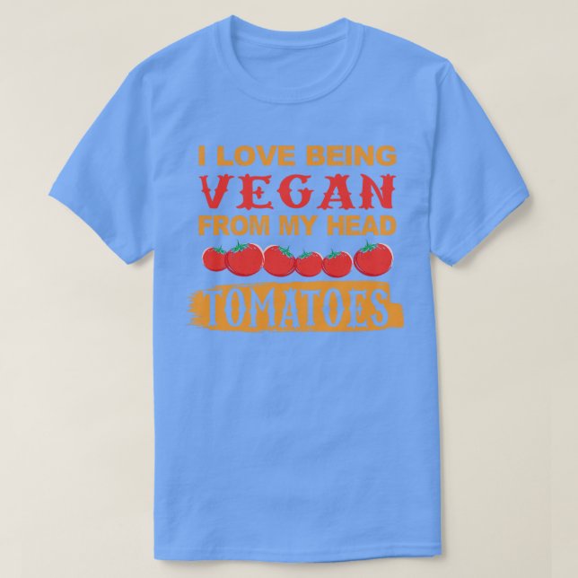 Camiseta Amor ser Tomate VEGAN (Frente do Design)