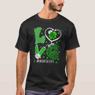Camiseta AMOR Seringa Estetoscópica Cardíaca Enfermeira St