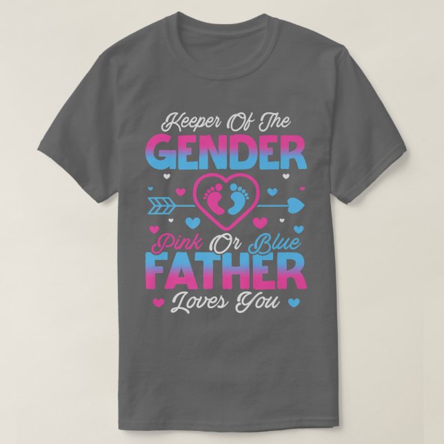 Camiseta Amor Sexo Revela Chá Rosa Ou Azul Pai Amor (Frente do Design)