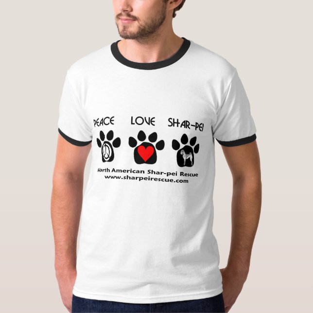 Camiseta Amor Shar-pei da paz (Frente)
