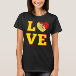 Camiseta AMOR Sicília Siciliana Trinacria como O no Love