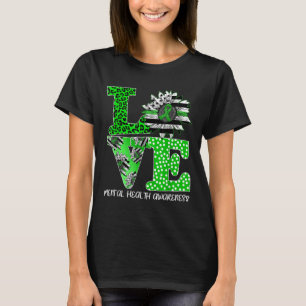 Camiseta Amor Sinalizador Sunflower Green Fita Fita Saúde M