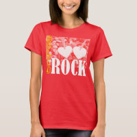 Amor: Sólido como um t-shirt do design da rocha