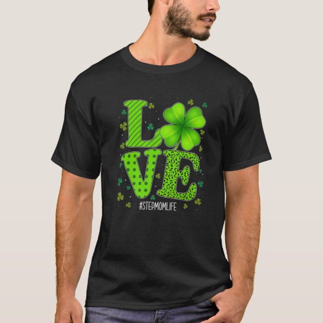 Camiseta Amor Stepman Xadrez Verde Dia de São Patrício Leop (Frente)