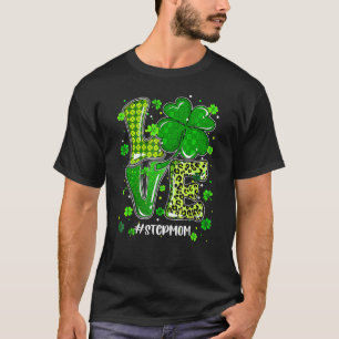 Camiseta Amor Stepman Xadrez Verde Dia de São Patrício Leop