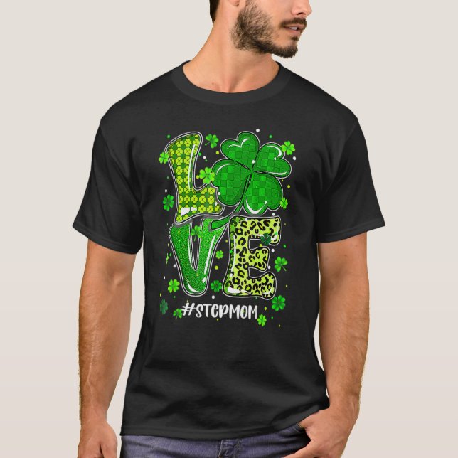 Camiseta Amor Stepman Xadrez Verde Dia de São Patrício Leop (Frente)