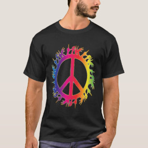 Camiseta Amor Surdo Sinal de Paz Linguagem de Sinais Mão Fa